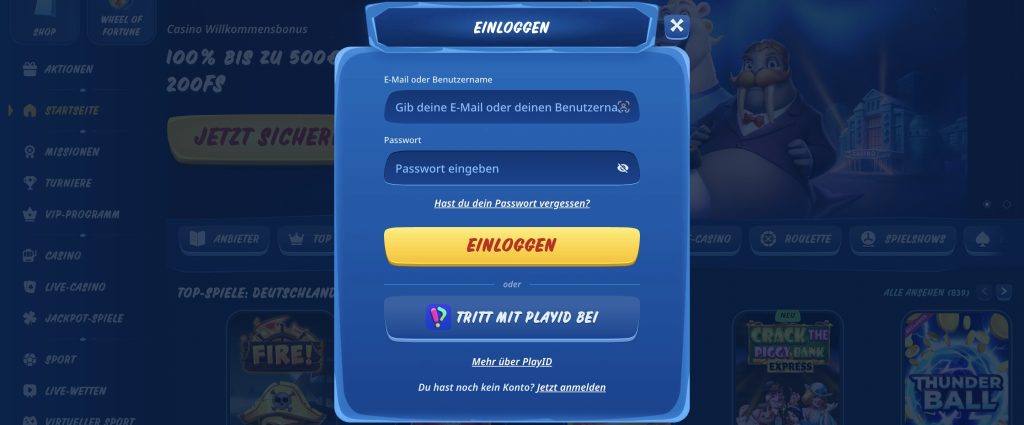 sg casino einloggen